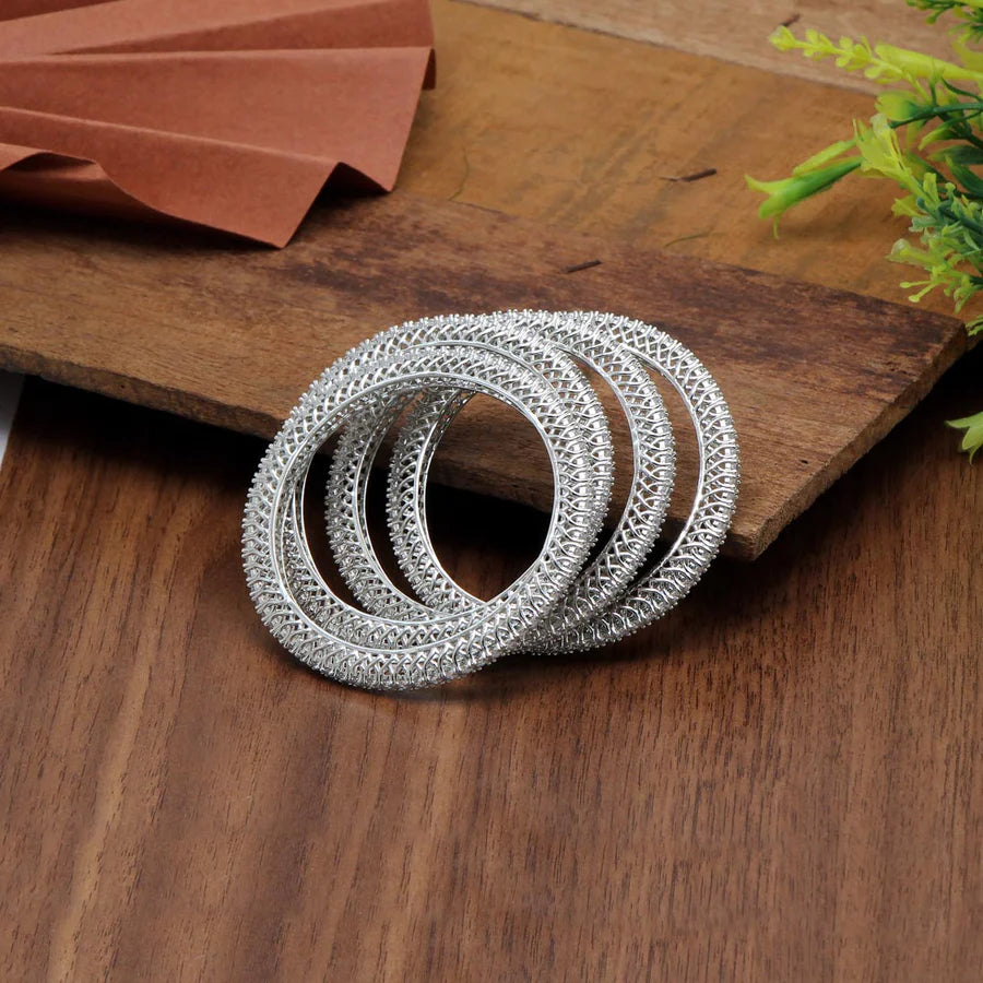 American Diamond Bracelet Set