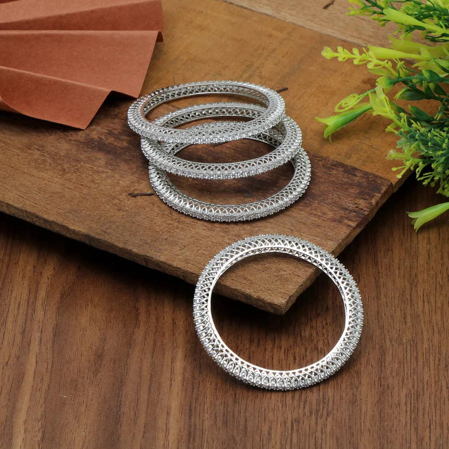 American Diamond Bracelet Set