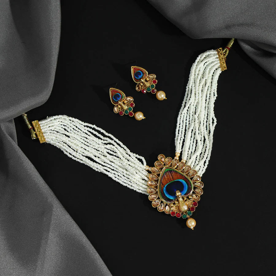 Peacock Choker Set