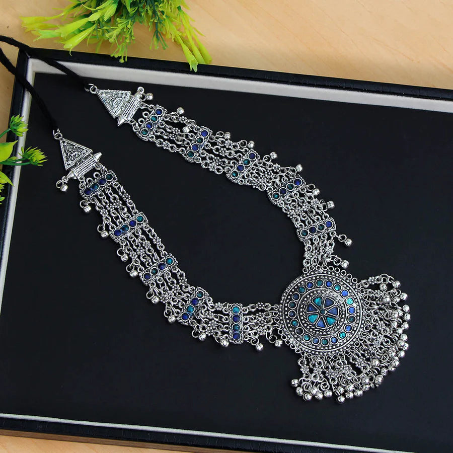 Multi Color Oxidised Necklace