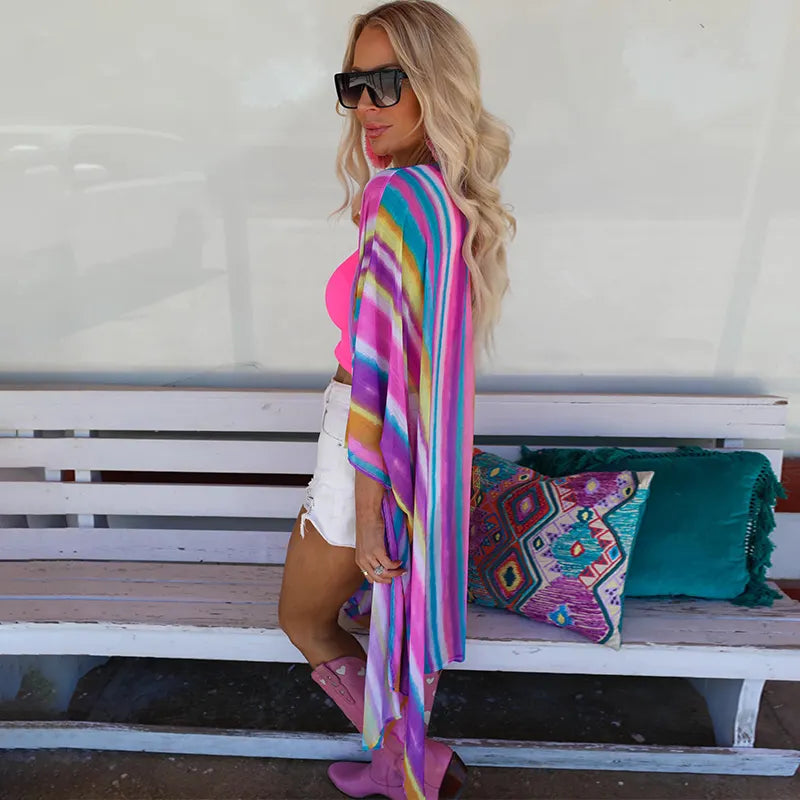 Multicolored Kimono