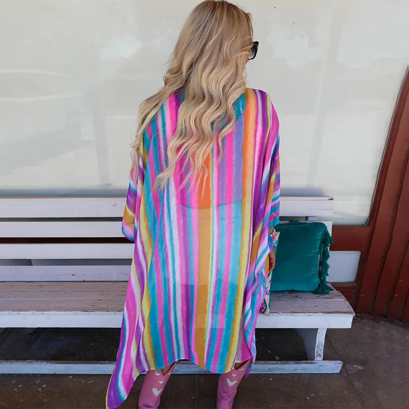 Multicolored Kimono