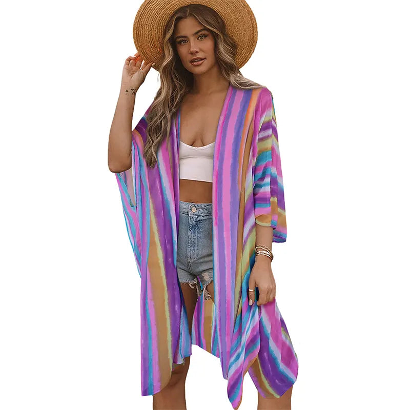 Multicolored Kimono