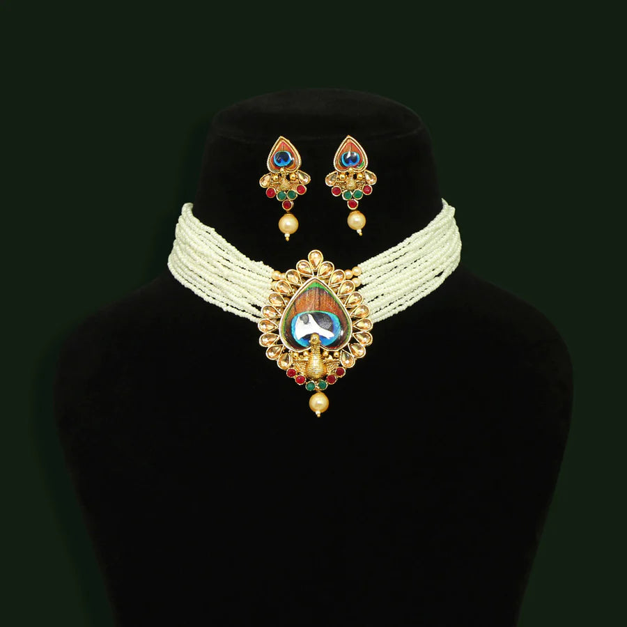 Peacock Choker Set