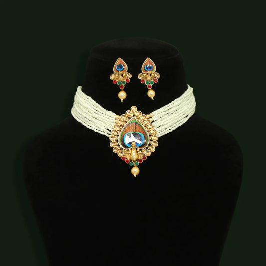 Peacock Choker Set