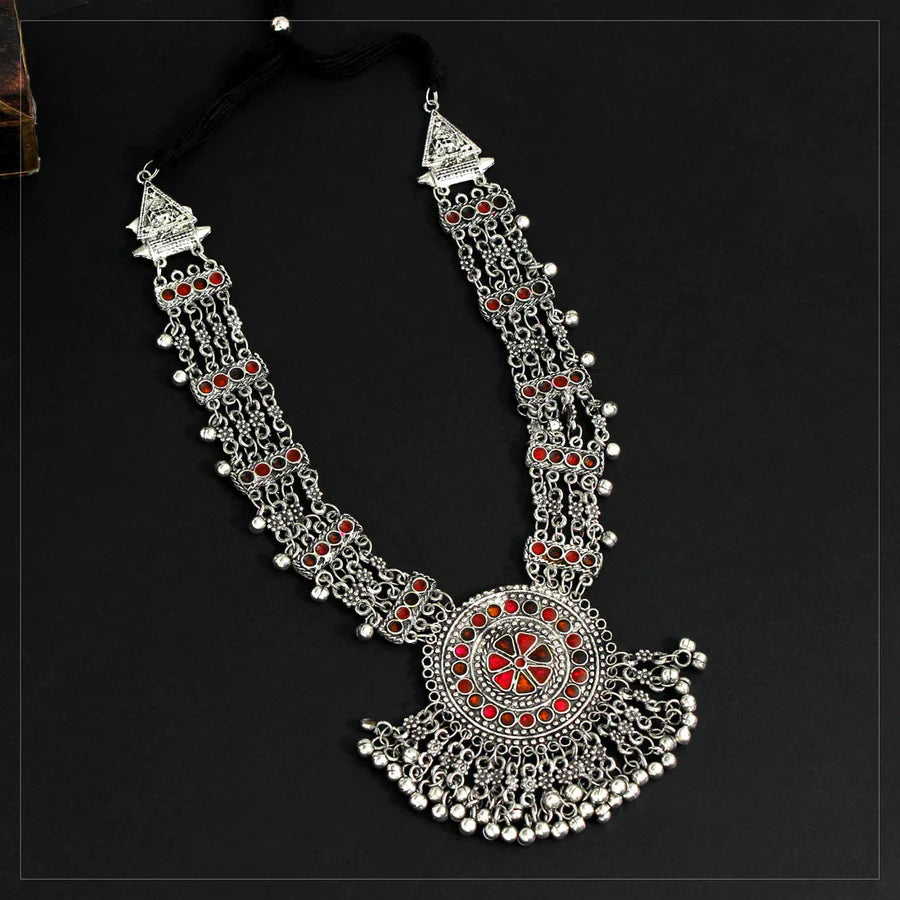 Multi Color Oxidised Necklace