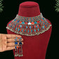 Multi Color Choker Oxidised Necklace Set