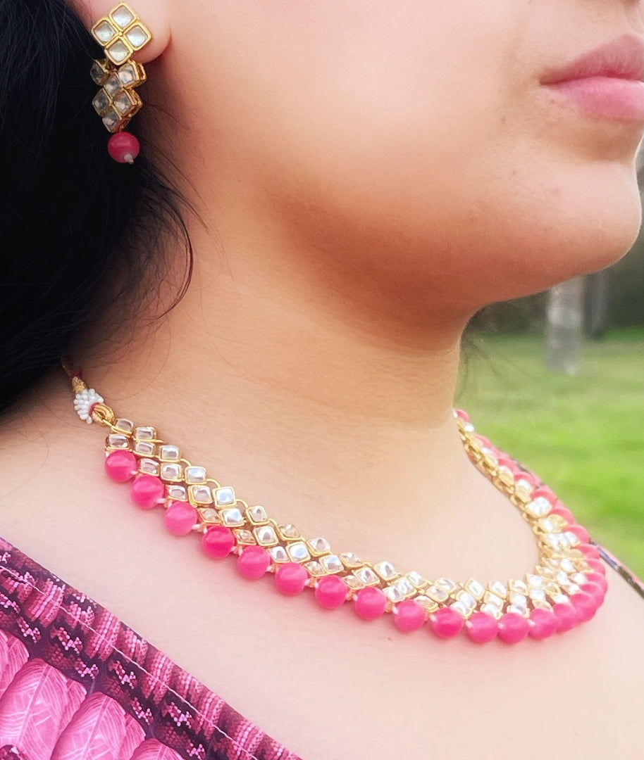 Kundan & Pearl Necklace Set