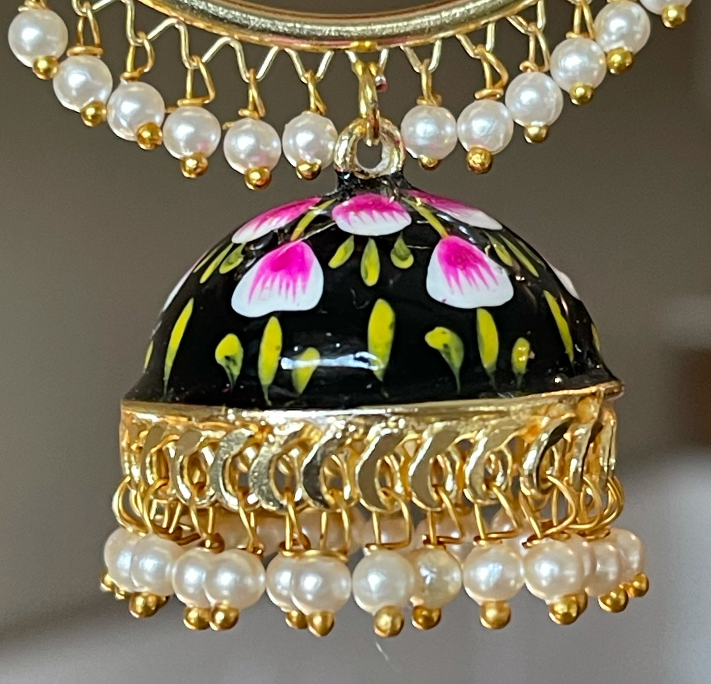 Handpainted Meenakari Earrings