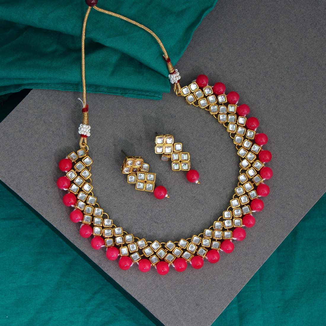 Kundan & Pearl Necklace Set