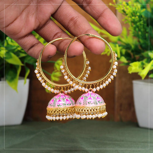 Handpainted Meenakari Earrings